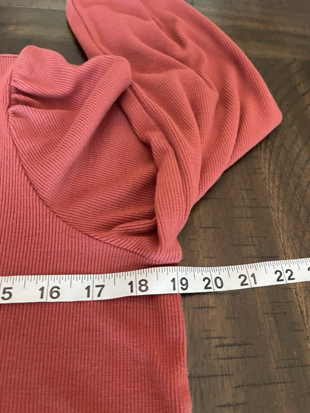 Marine Layer Lexi Rib Puff Sleeve Top Blouse Size Small - Picture 9 of 10